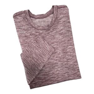 Lululemon Metal Vent Tech Shirt Men size XS Long Sleeve Maroon Heathered
